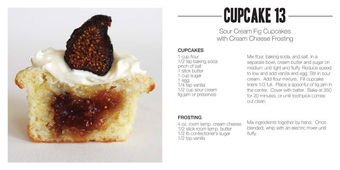 Sour Cream Fig Cupcakes with Cream Cheese Frosting