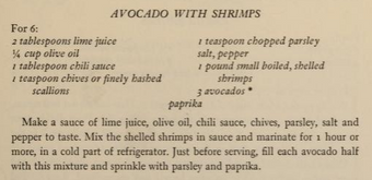 AVOCADO WITH SHRIMPS