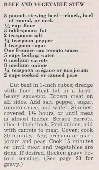 Beef and vegetable stew