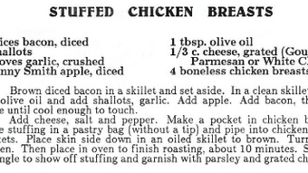 Stuffed chicken breasts