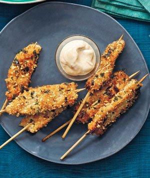 Peanut Chicken Skewers With Chili Mayonnaise.jpg