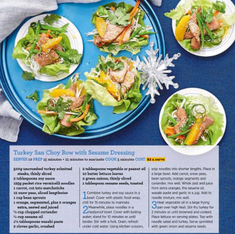 Turkey San Choy Bow with Sesame Dressing