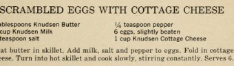 Scrambled Eggs with Cottage Cheese