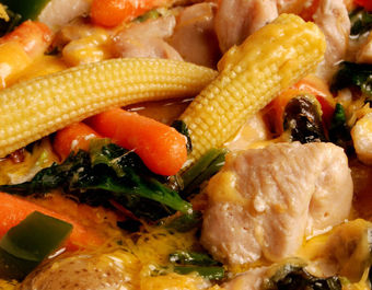 Creamy chicken and cheese