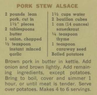 PORK STEW ALSACE