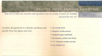 Orange Juice-Banana Smoothie
