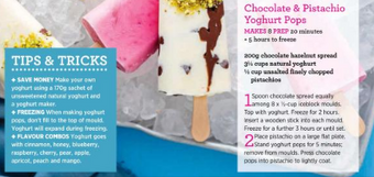 Chocolate & Pistachio Yoghurt Pops