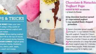 Chocolate & Pistachio Yoghurt Pops