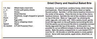 Dried Cherry & Hazelnut Baked Brie