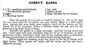 Corky's Kasha