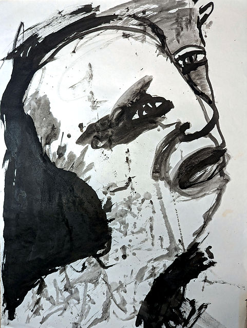 ink portrait of a man