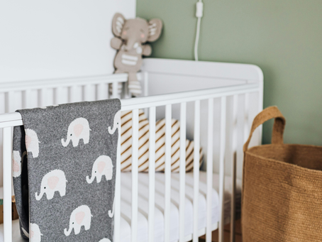 A baby crib