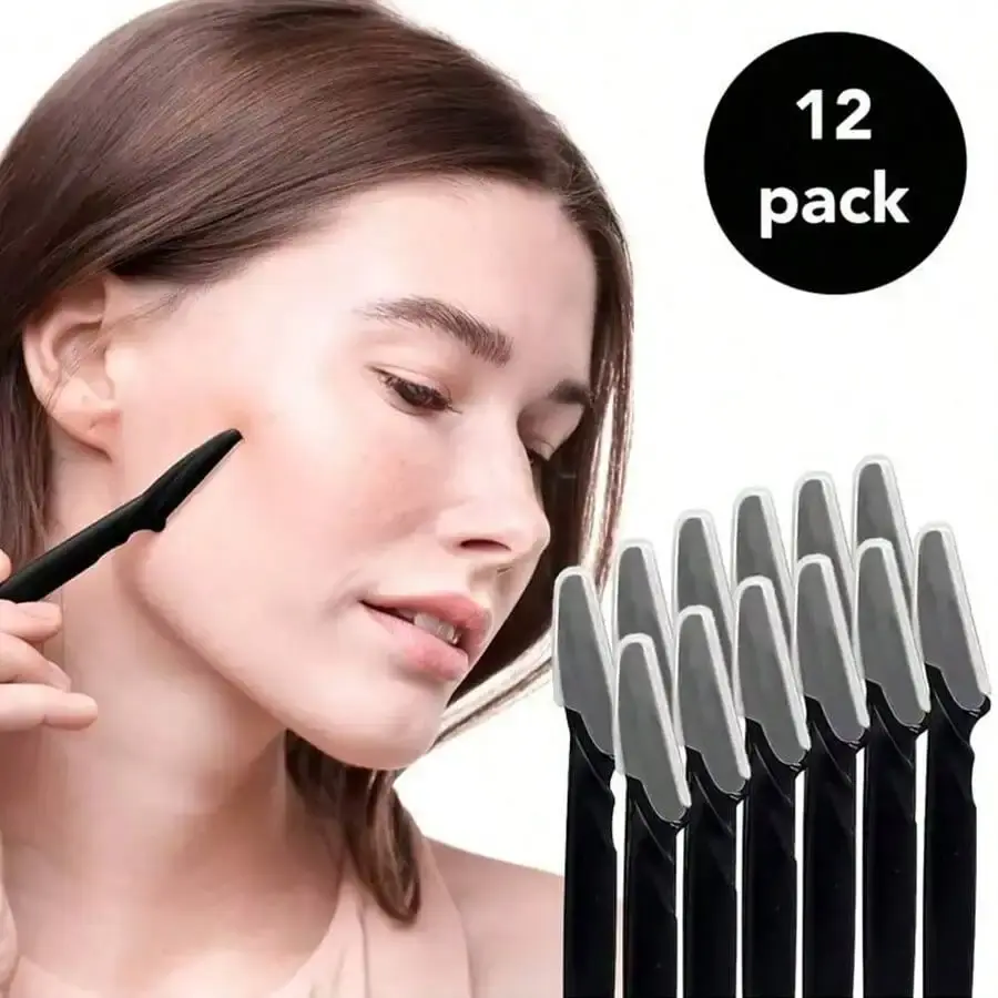 6/12pcs Eyebrow Razor Shaper Shavers Trimmers For Women And Men Face Hair Remove