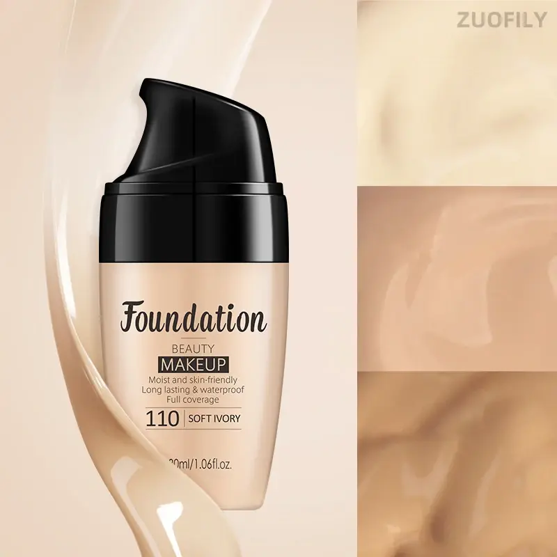 Long-lasting Face Foundation Cream Waterproof Concealer Liquid Even Skin Tone Pr