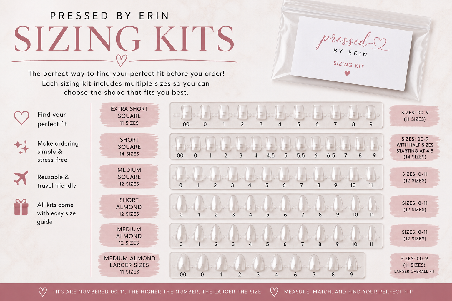 Medium Almond Natural Sizing Kit