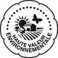 Logo représentant un soleil, un papillon, un champs, un bâtiment, Logo Du label Haute Valeurs Environnementale 