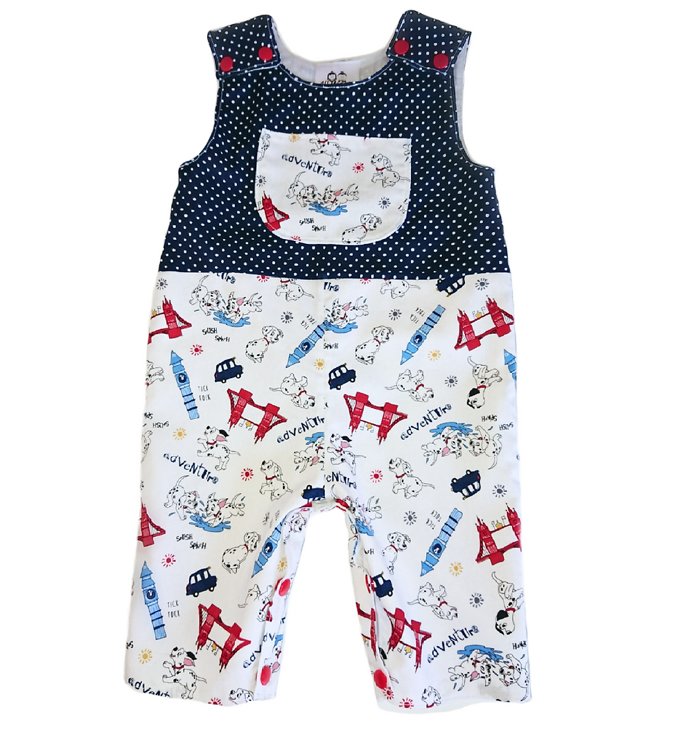 Thumbnail: 101 DALMATIAN ADVENTURE DUNGAREES 3-6 MONTHS