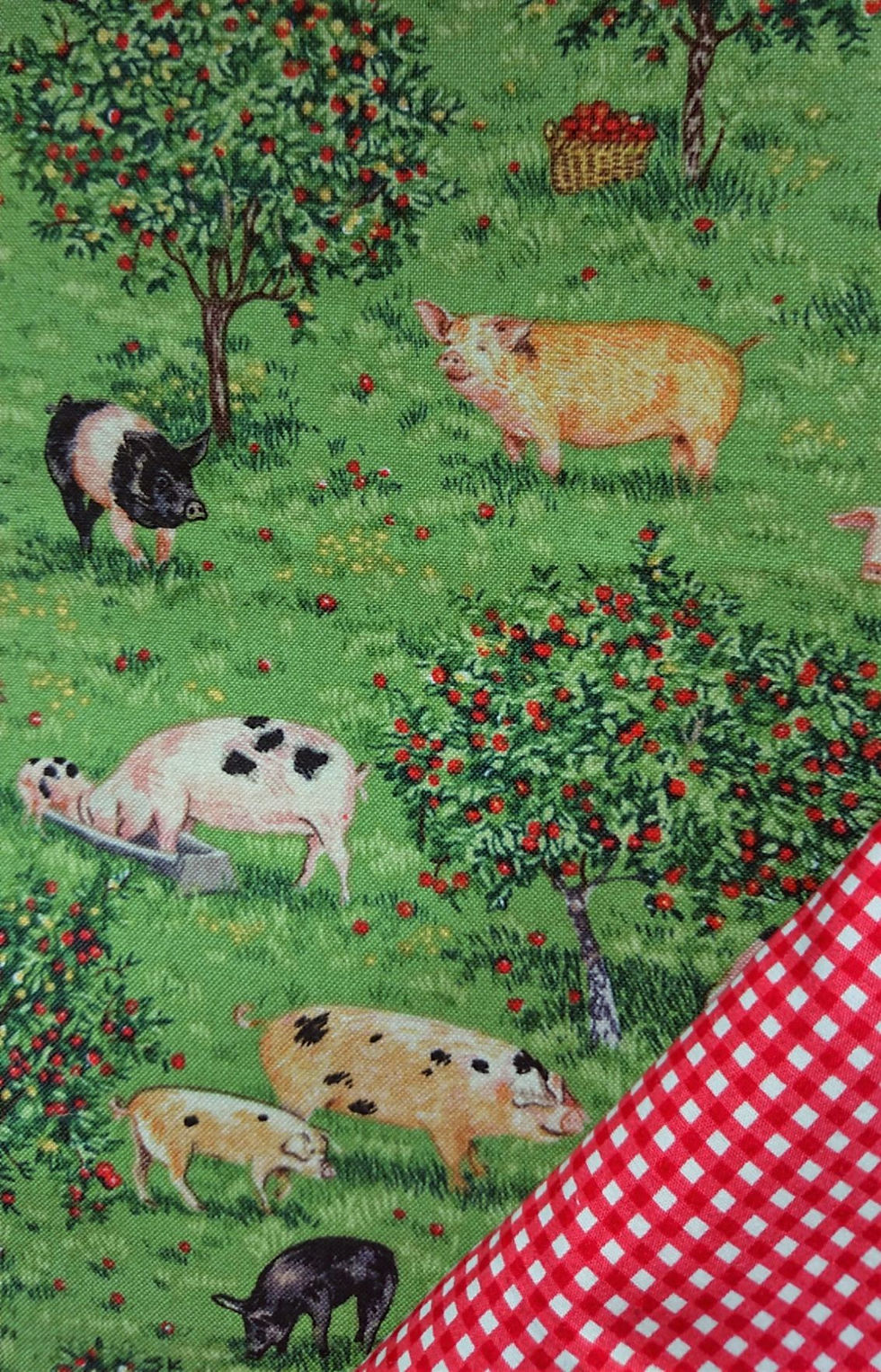 PIGS IN THE ORCHARD FABRIC