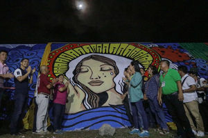 The UNVEILING ceremony of the Largest & Longest Dike MURAL  in Maipon Guinobatan, Albay.