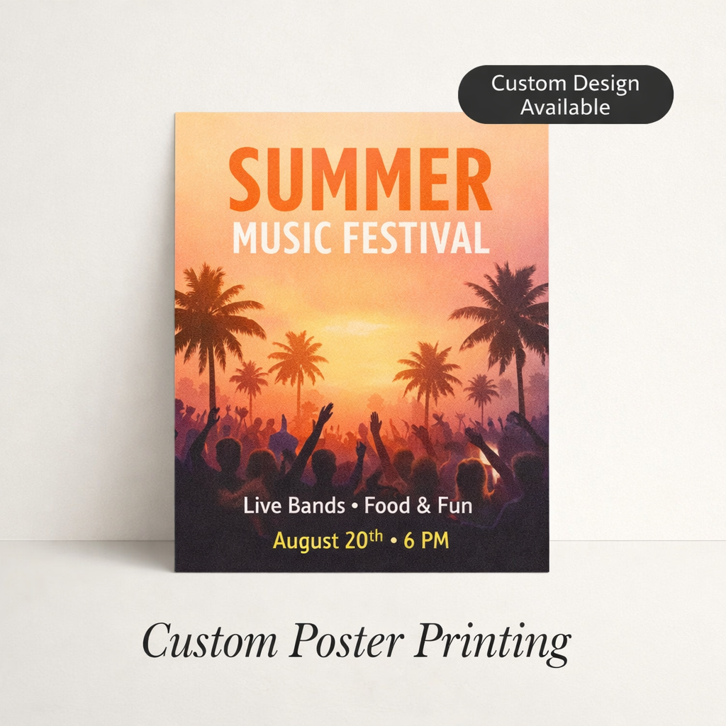 Custom Posters (Up to 24" x 36")