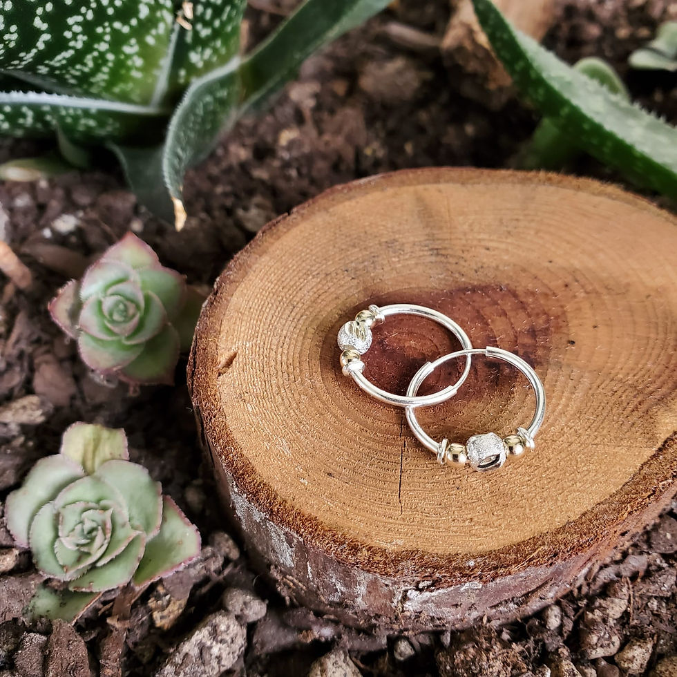 Silver Hoop Earrings - Nativo
