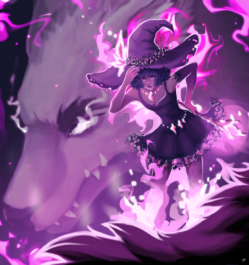 Myva The Witch and Onyx