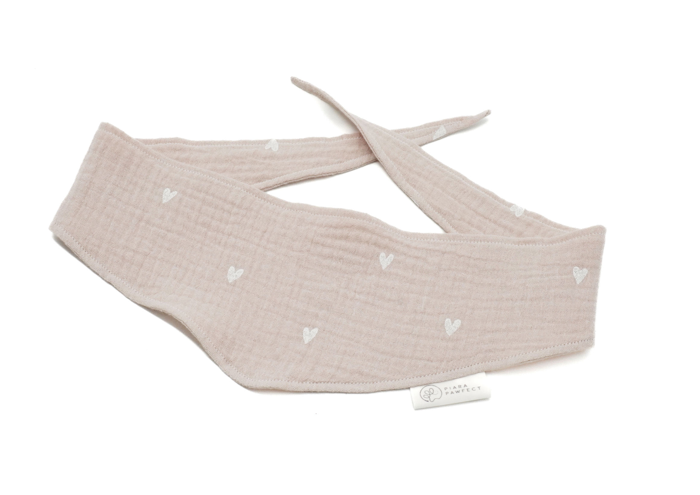 BEIGE HEARTS Halstuch