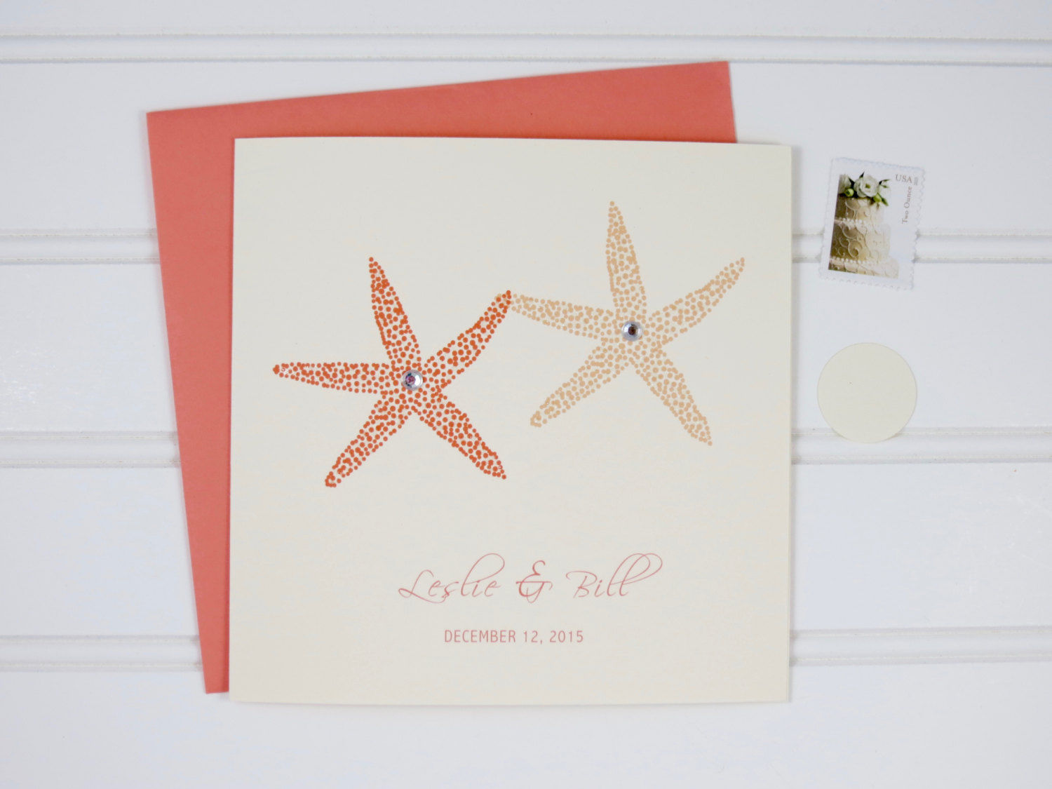 Beach Wedding Card