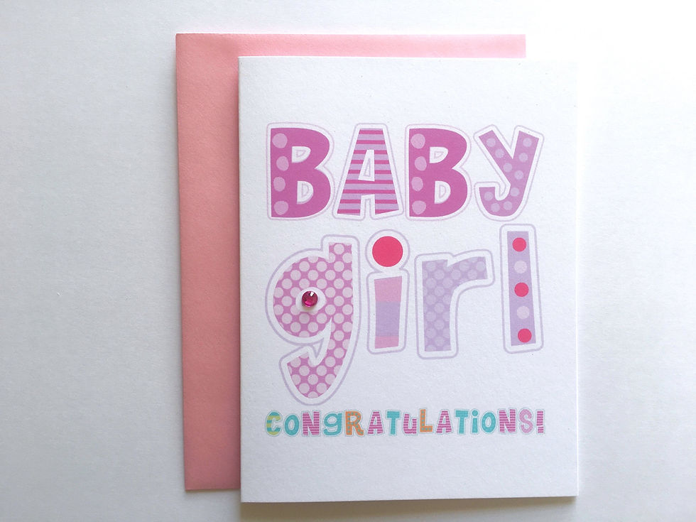 New Baby Girl Card