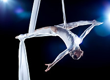 In the air