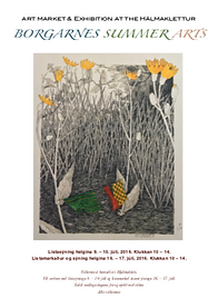 Sumarlist 2016  Summer Arts Exhibition Landbúnaðarsafn Íslands - The Agricultural Museum of Iceland , poster design Tina Colfina