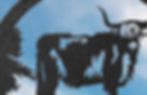 Thumbnail: Highland Cattle Ranch Sign, Round Steel Gate Sign
