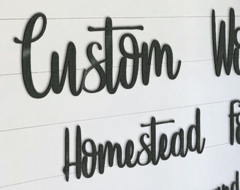 Thumbnail: Homestead Style Metal Words