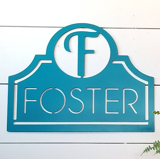 Thumbnail: Timeless Design Family Sign | Outdoor Monogram Sign | Manly Family Sign