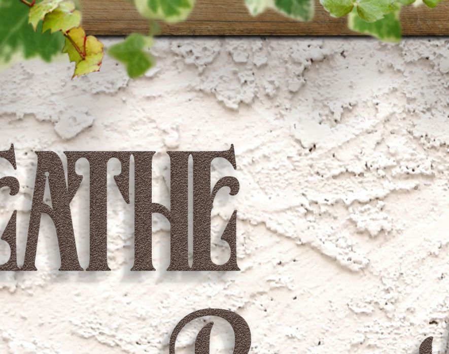 Thumbnail: Breathe Word Sign, Metal Script Wall Art