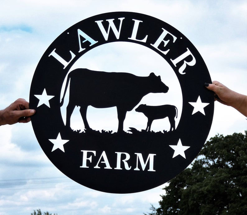 Thumbnail: Cattle Ranch Sign with Stars