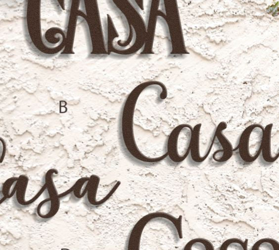 Thumbnail: Casa Metal Word Sign, Casa Decorations