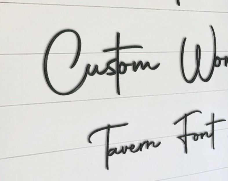 Thumbnail: Tavern Style Metal Words