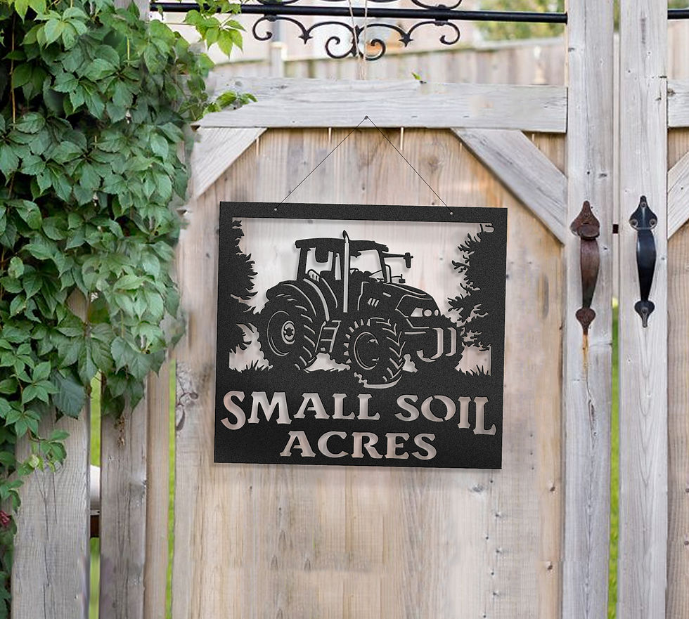 Small Scale Sign Small Size Farm Signs | Langley Metal Works