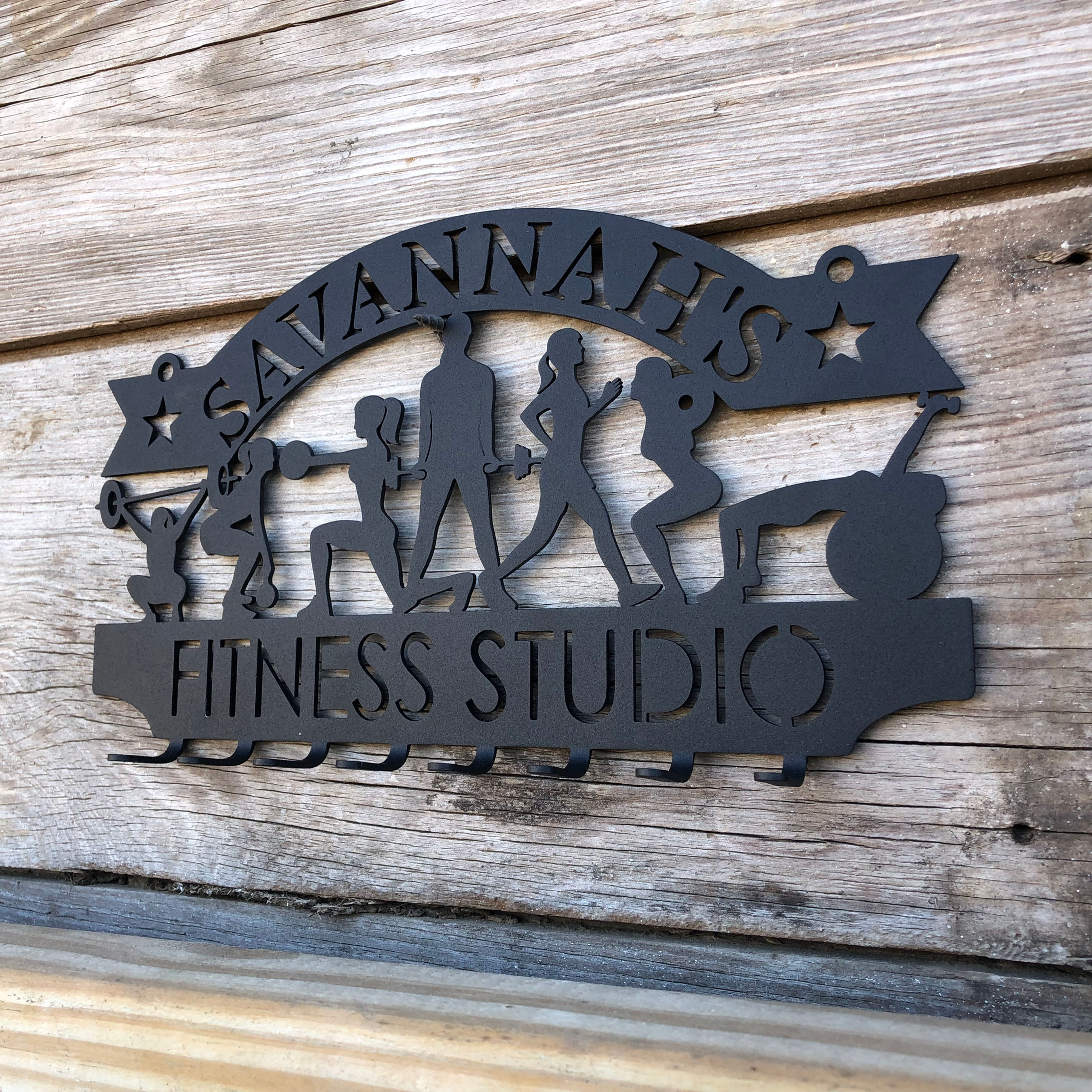 Customized Metal Home Gym Hanging Medal Display