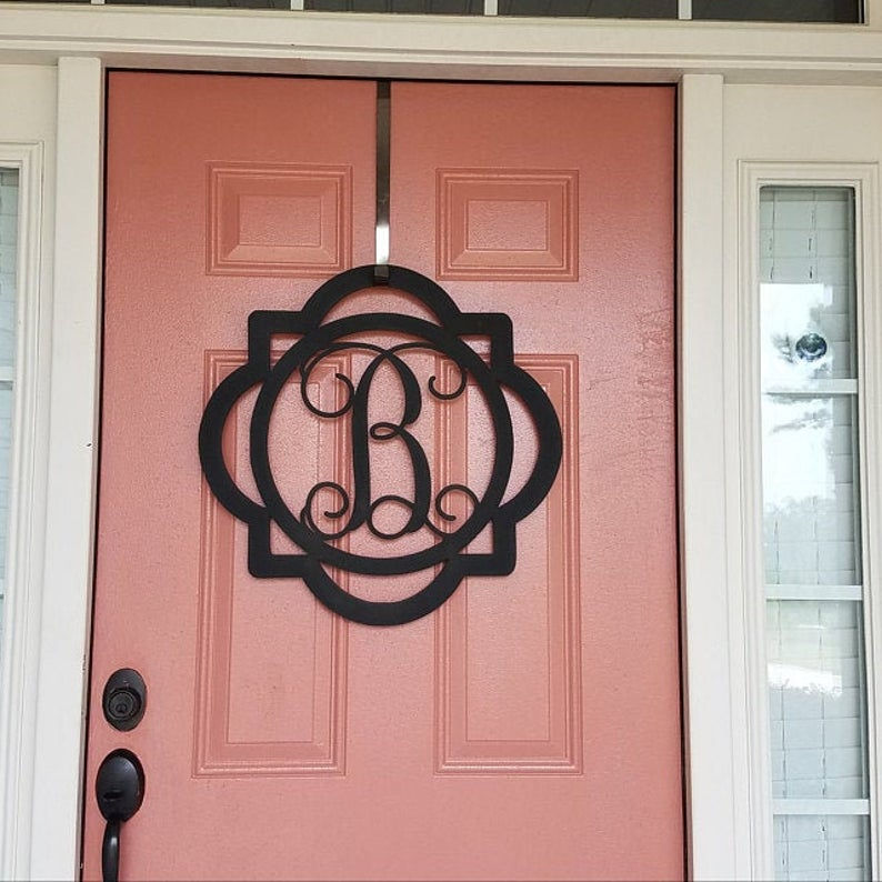 Thumbnail: Double Framed Metal Monogram Framed Initial Letter
