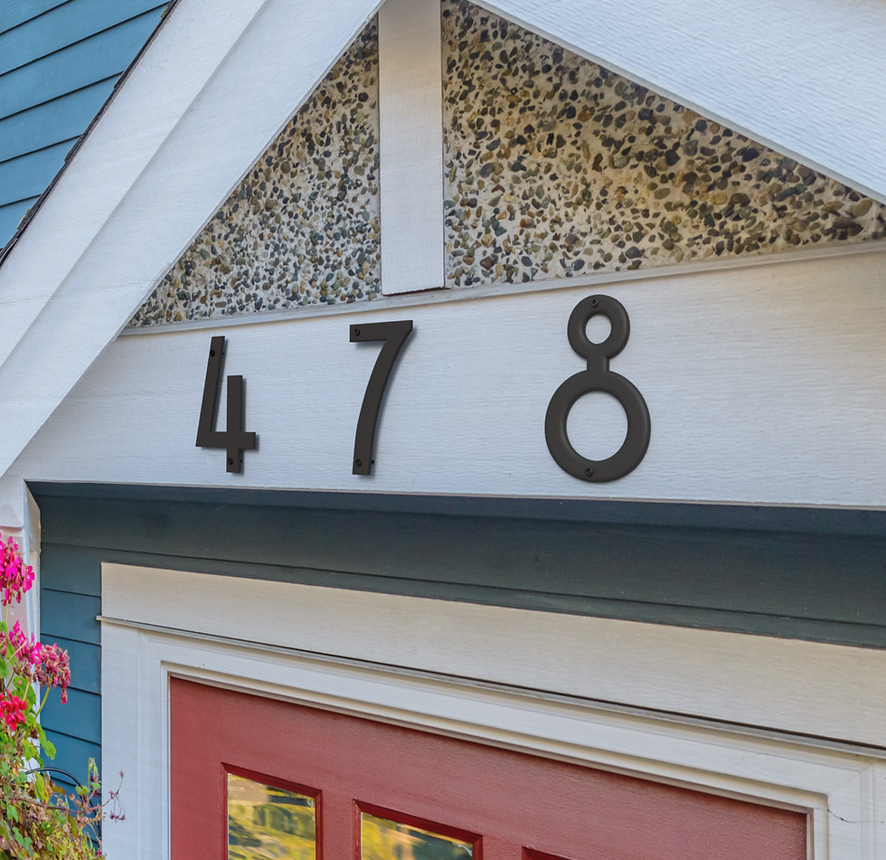 Thumbnail: Maker Font Metal Craftsman Style House Numbers