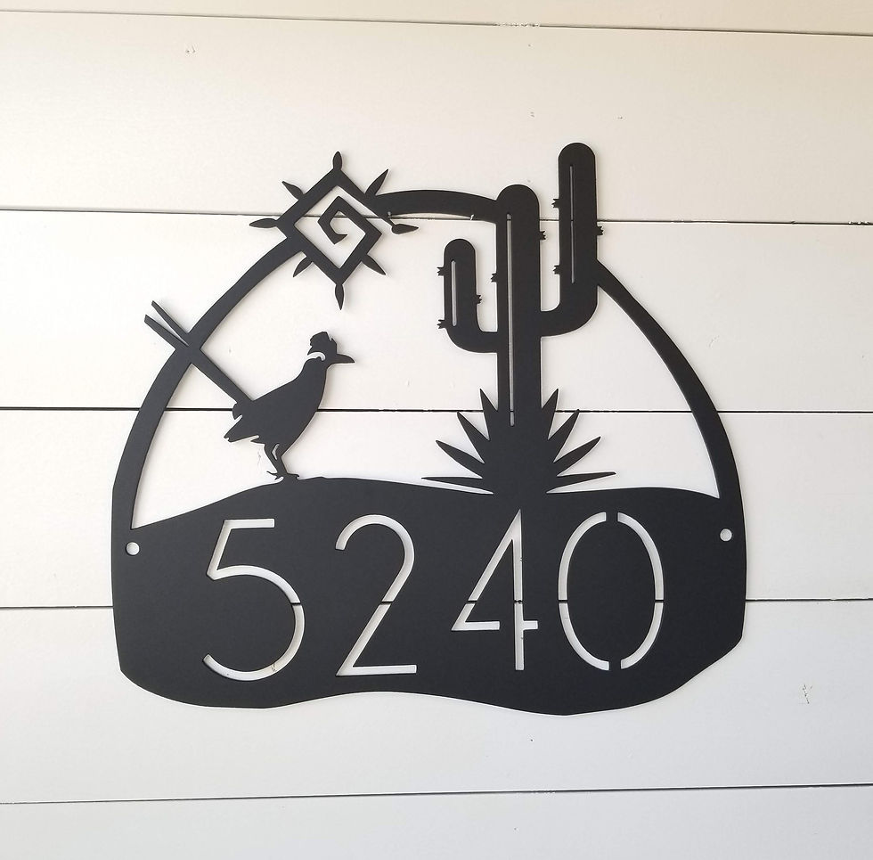 Thumbnail: Address Number Adobe Southwest Decor Sign