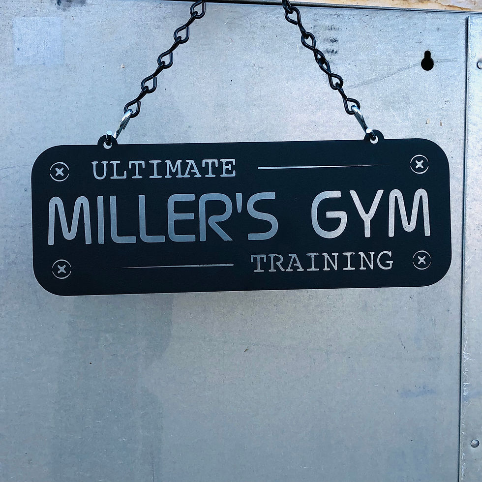 Thumbnail: Custom Metal Gym Sign Plaque