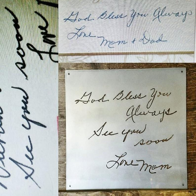 Thumbnail: Custom Handwriting Quote Sign, Personalized Handwritten Sign