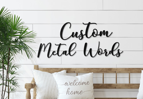 Custom Script Words | Langley Metal Works