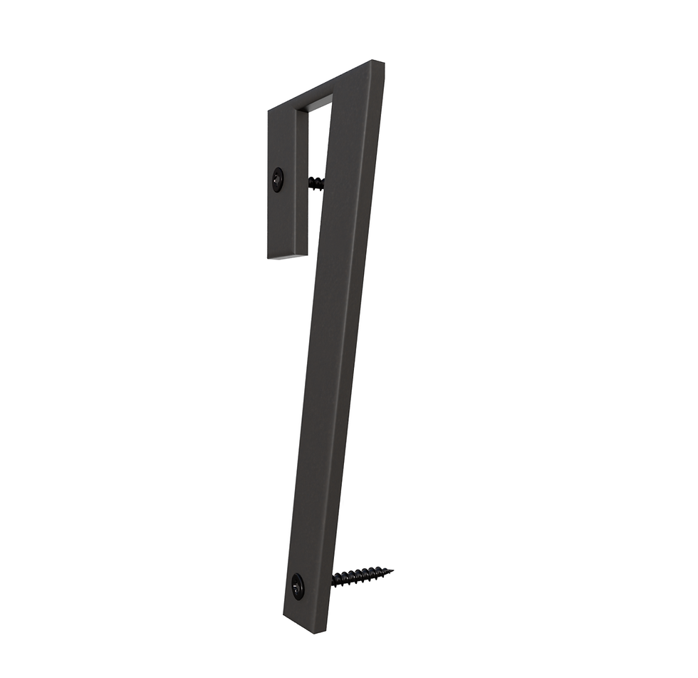 Thumbnail: Railcar Font Metal Individual House Numbers