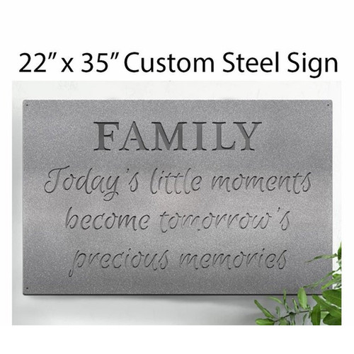 Sign Rod Quotes Large Metal Custom Quote Sign and Sayings, Inspirational Personalized ...