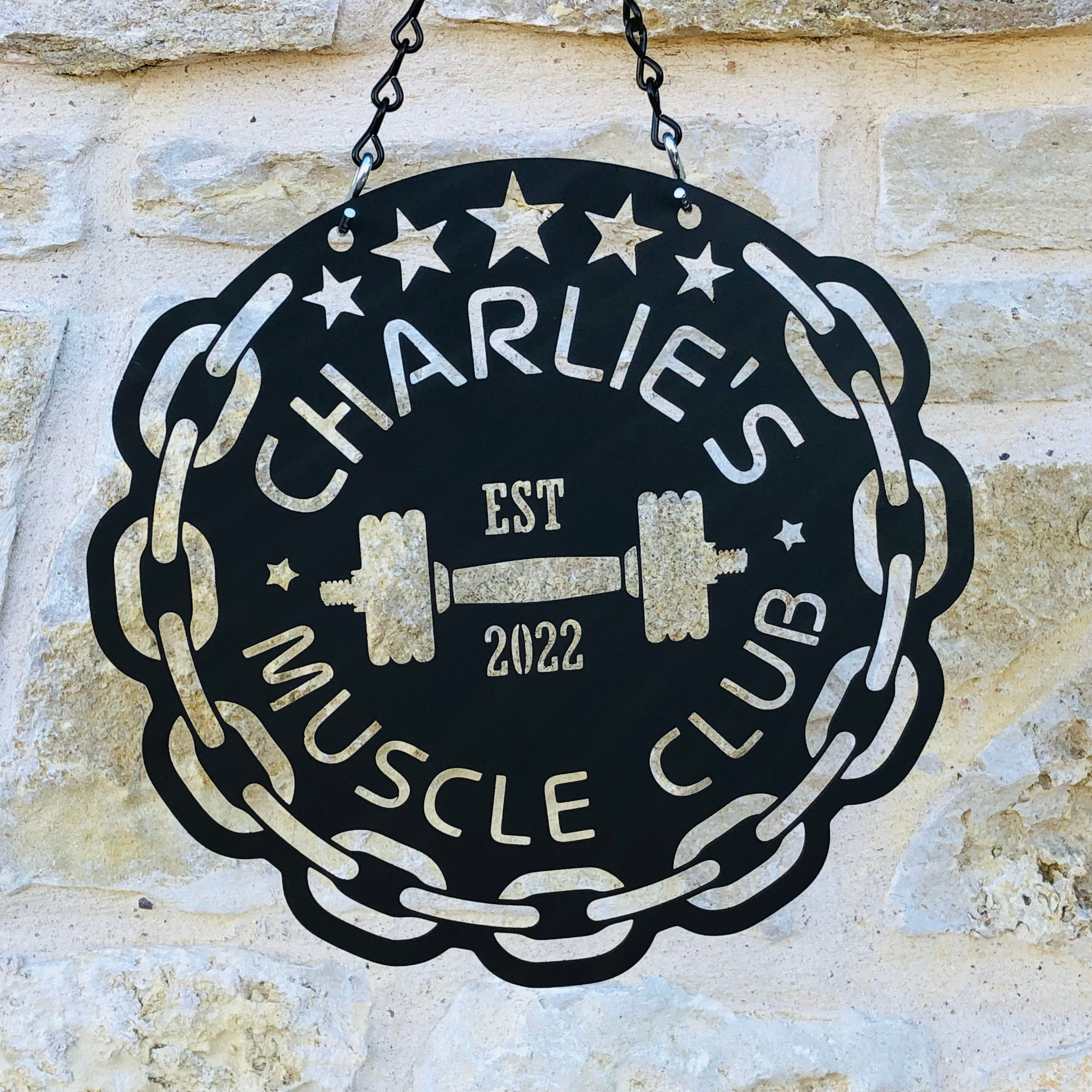 Custom Metal Personalized Gym Sign