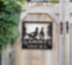 Duck Metal Farm Sign